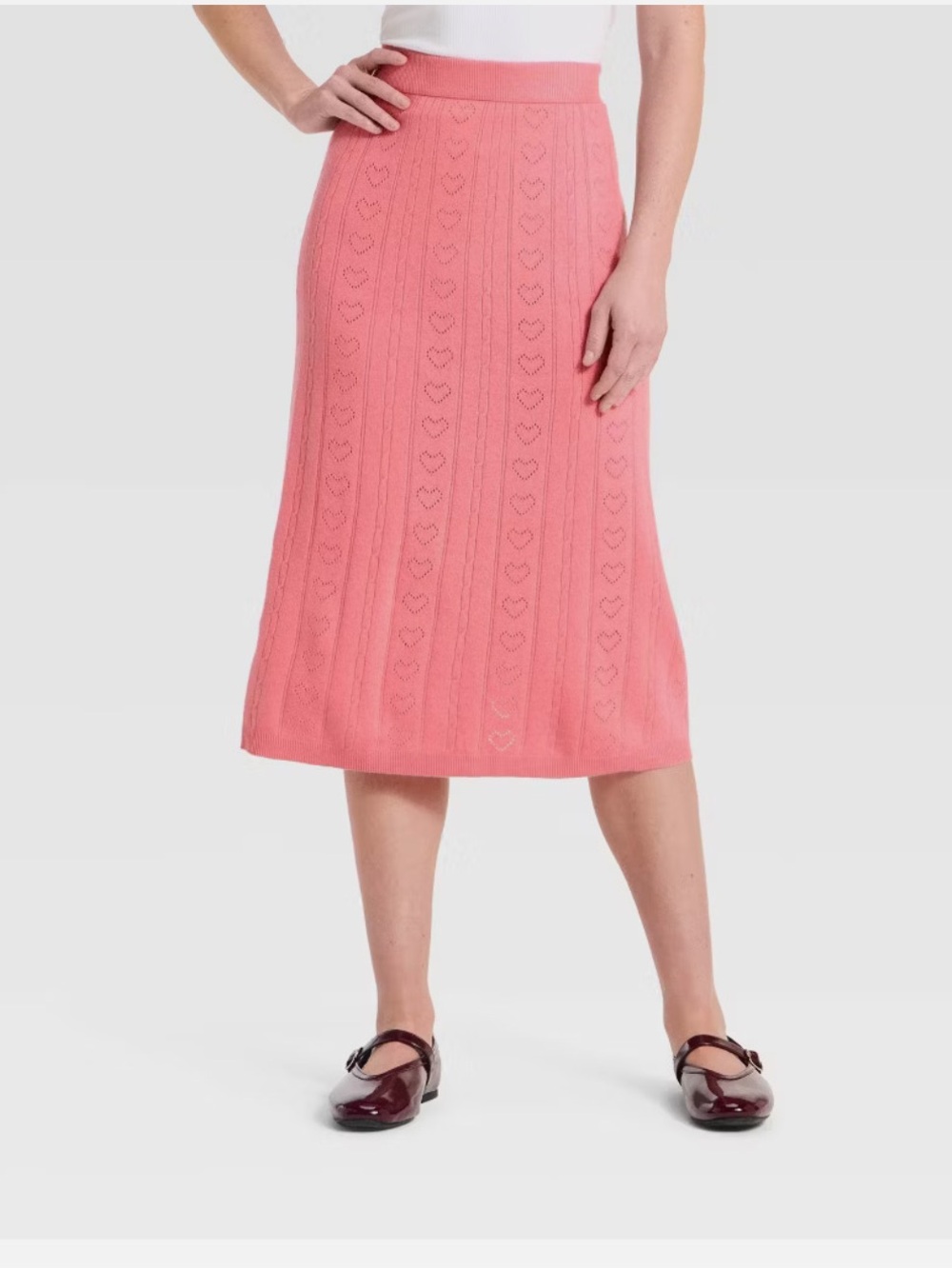 Target Pink Knit Maxi Skirt